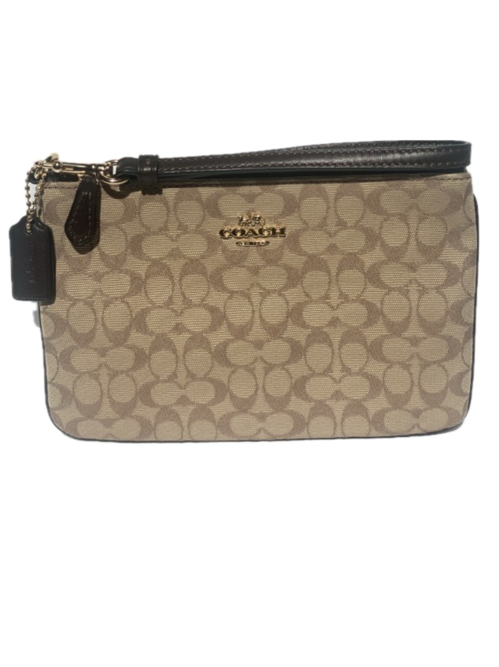 Coach Signature Canvas Wristlet - EUC - Picture 2 of 11